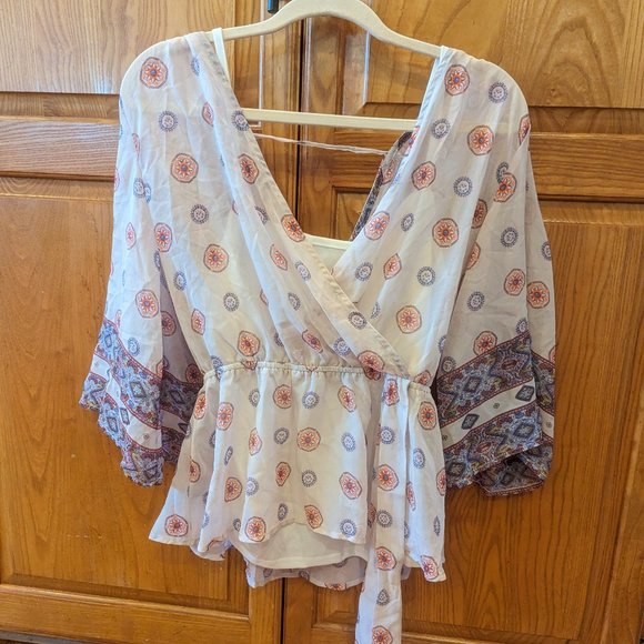 Maurices Spring/Summer Blouse w/ Cami Size Small - Picture 5 of 11